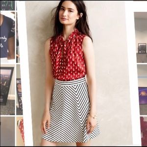 Anthro Tabitha Cat Mixed Media dress